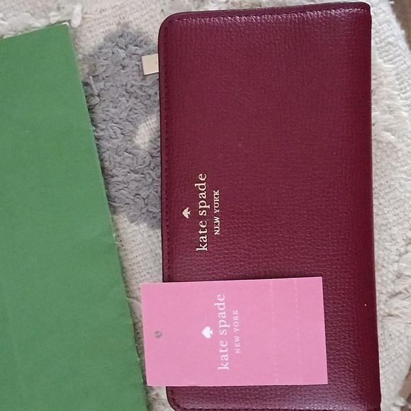 Kate Spade large slim billfold wallet new with tags♠️ - Picture 6 of 13